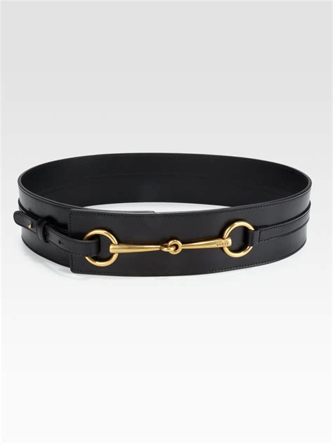 gucci leather belt with horsebit|saks 5th avenue Gucci belt.